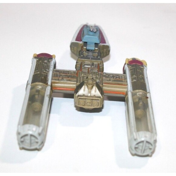 Star Wars Micro Machines Action Fleet Red Y Wing Fighter 1996 Version 7" LFL - Picture 5 of 8